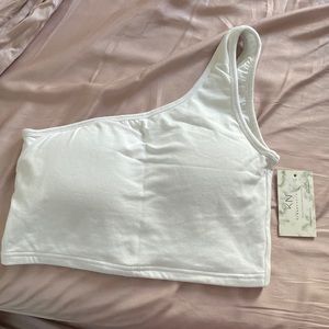 Klassy network One shoulder crop top